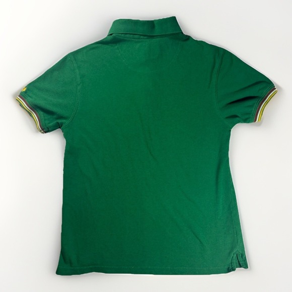 Billabong Polo Shirt Mens Small Slim Fit Green Logo Surf Skate - Picture 4 of 7